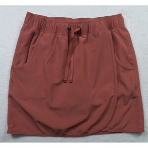 Patagonia Skirt Womens Extra Small Red Athletic Skort Drawstring Lined Pockets